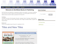 Tablet Screenshot of northeastbookspublishing.net